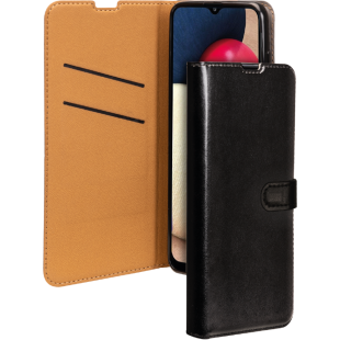 Folio Wallet Samsung G A03s Noir avec languette de fermeture Bigben