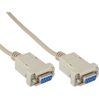 Câble null modem, InLine®, 9 broches fem./fem. 10m