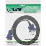 Câble plat InLine® S-VGA 15 HD mâle à mâle noir 1,5m