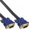 Câble plat InLine® S-VGA 15 HD mâle à mâle noir 10m