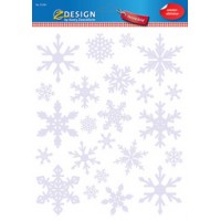 AVERY Zweckform ZDesign Image de fenêtre pour Noël, Flocons