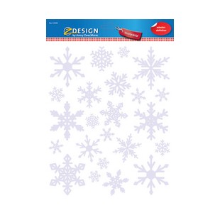 AVERY Zweckform ZDesign Image de fenêtre pour Noël, Flocons
