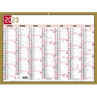 EXACOMPTA Calendrier tricolore neutre 2022, 130 x 170 mm