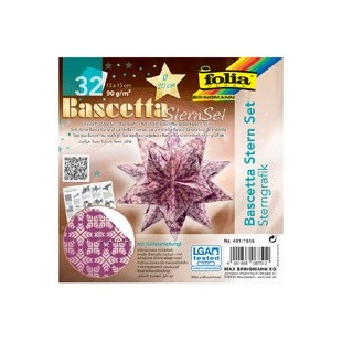 folia Feuilles de papier pliable étoile Bascetta, violet /