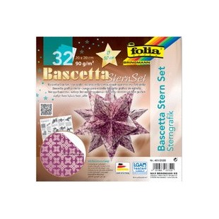 folia Feuilles de papier pliable étoile Bascetta, violet /