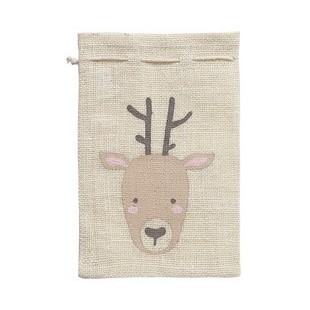 folia Sac en toile de jute 'Renne', (L)170 x (H) 250 mm