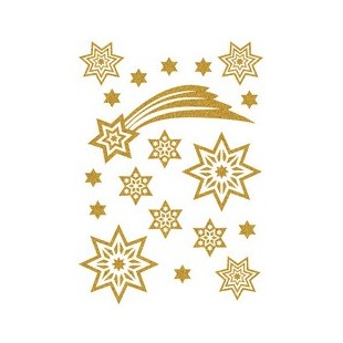 HERMA Autocollants de Noel MAGIC 'étoile & étoile filante'