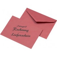 MAILmedia Briefumschlag C6 'Lieferschein/Rechnung', rot