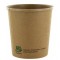 PAPSTAR Gobelet à soupe 'pure', rond, 470 ml, brun