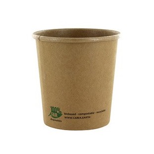 PAPSTAR Gobelet à soupe 'pure', rond, 470 ml, brun