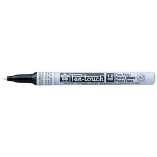 SAKURA Marqueur permanent Pen-Touch Fin, rouge fluo