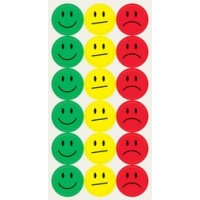 sigel Pastille de présentation Smiley, papier, assorti