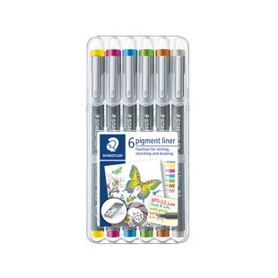 STAEDTLER Feutre à pigment, étui de 6