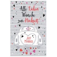 SUSY CARD Hochzeitskarte 'getrautes Glück'