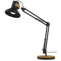 UNILUX Lampe de bureau à LED BAYA BAMBOO, noir - bambou