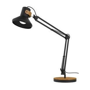 UNILUX Lampe de bureau à LED BAYA BAMBOO, noir - bambou