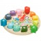Activity clock wooden