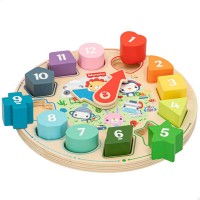Activity clock wooden