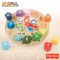 Activity clock wooden