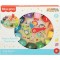 Activity clock wooden