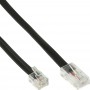 Câble modulaire, InLine®, RJ45 - RJ11 mâle/mâle, 4 fils, 15m