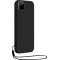 Coque RealMe C11 2021 Silicone + dragonne assortie Noire Bigben