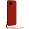 Coque RealMe C11 2021 Silicone + dragonne assortie Rouge Bigben