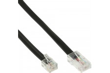 Câble modulaire InLine® RJ45 8P6C à RJ12 6P6C mâle à mâle 10m