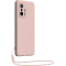 Coque Xiaomi 11T / 11T Pro Silicone + dragonne assortie Rose nude Bigben