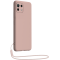 Coque Xiaomi Mi 11 5G Silicone + dragonne assortie Rose nude Bigben