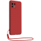 Coque Xiaomi Mi 11 5G Silicone + dragonne assortie Rouge Bigben