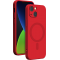 Coque Apple iPhone 14 Plus Compatible MagSafe Silicone Rouge Bigben