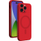 Coque Apple iPhone 14 Pro Compatible MagSafe Silicone Rouge Bigben