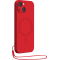 Coque Apple iPhone 14 Compatible MagSafe Silicone Rouge Bigben
