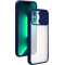 Coque iPhone 13 Pro Slide Contour Bleu Bigben