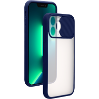 Coque iPhone 13 Pro Slide Contour Bleu Bigben