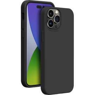 Coque iPhone 14 Pro Silicone SoftTouch Noire Bigben