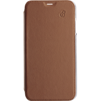 Folio en Cuir Premium dos Crystal Camel pour iPhone XR Beetlecase