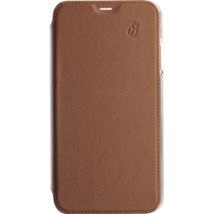 Folio en Cuir Premium dos Crystal Camel pour iPhone XR Beetlecase