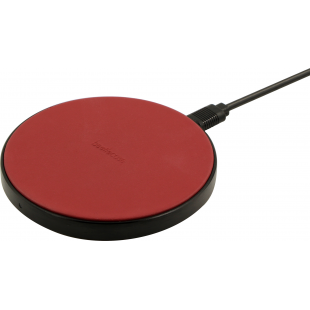 Chargeur induction Cuir Qi Fast Charge 10W Rouge Beetlecase