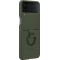 Coque Samsung G Z Flip 4 Silicone avec anneau Kaki Samsung