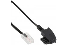 Câble InLine® TAE-F allemand vers RJ45 8P2C, 6 m