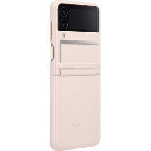 Coque Samsung G Z Flip 4 en Cuir Rose Samsung