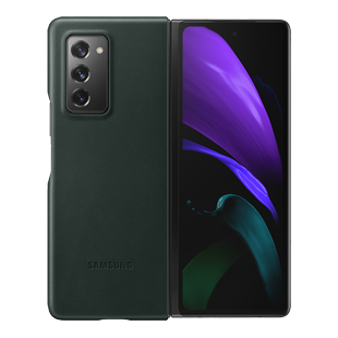 Coque en Cuir pour Samsung G Z Fold 2 Verte Samsung