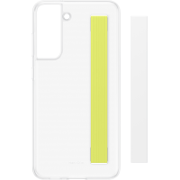 Coque transparente Samsung G S21FE avec lanière avec lanière Blanche Samsung