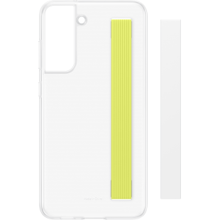 Coque transparente Samsung G S21FE avec lanière avec lanière Blanche Samsung