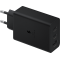Triple Chargeur maison USB A+C+C PD 65W (35W+25W+5W) Power Delivery Noir Samsung