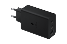 Triple Chargeur maison USB A+C+C PD 65W (35W+25W+5W) Power Delivery Noir Samsung