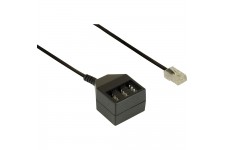 Adaptateur câble TAE, InLine®, RJ45 mâle sur prise TAE N/F/N, 20cm