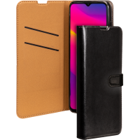 Folio Wallet Oppo A15 Noir avec languette de fermeture Bigben
